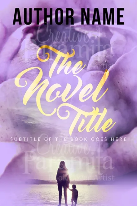 purple premade book cover
