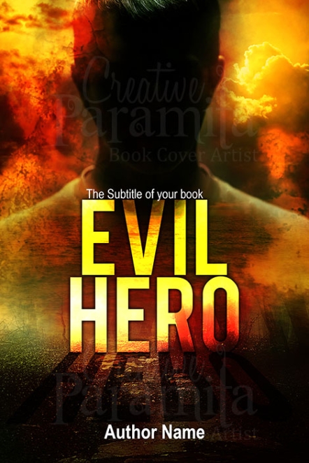 evil hero premade book cover