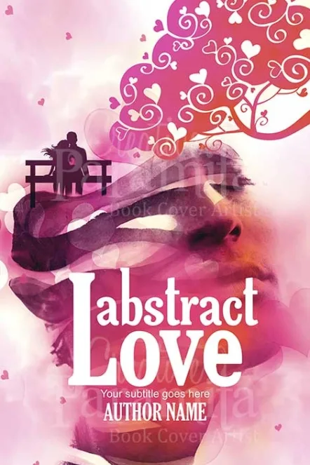 abstract romance book cover design