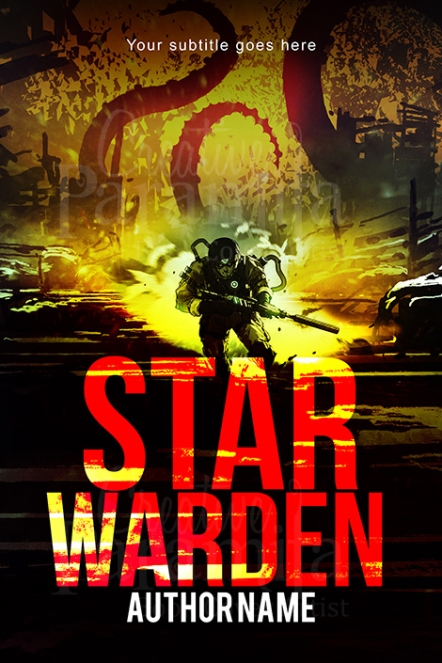 Scifi alien planet book cover