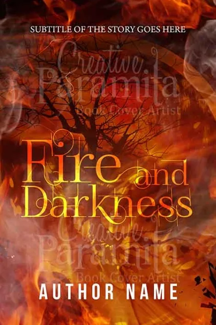 tree fire and smoke premade eBook cover