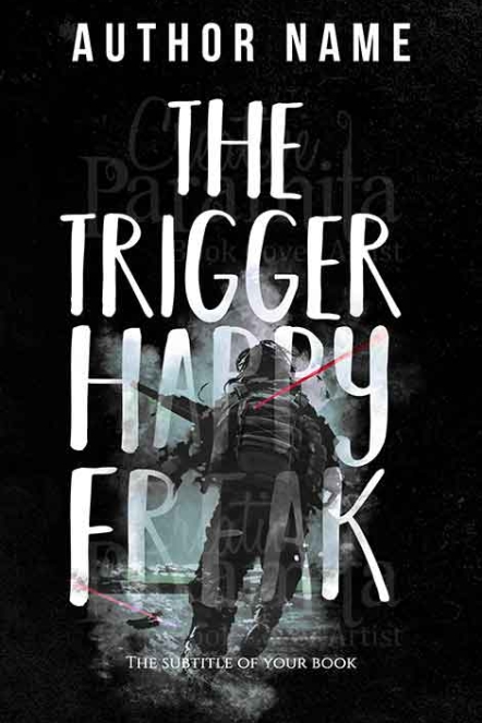 war soldier action premade book cover