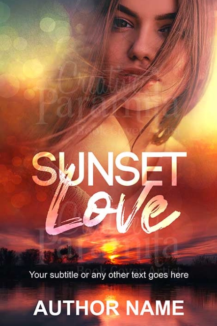 Sunset girl premade eBook cover design