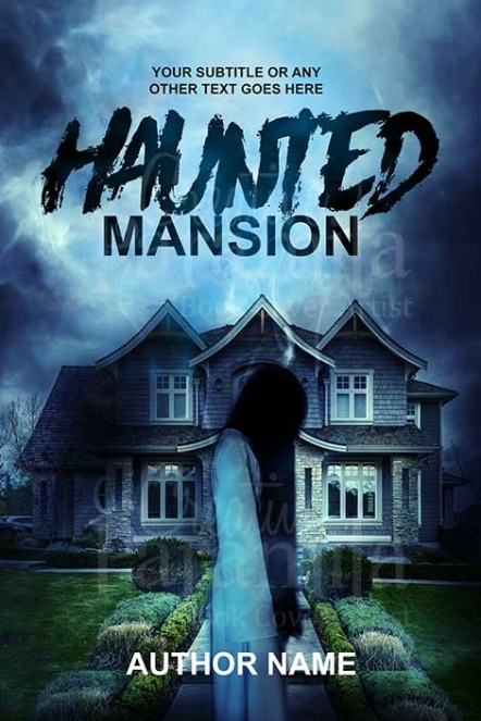 horror haunted house ghost book cover