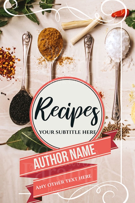cooking book premade book cover design