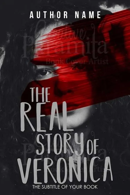 woman face with blood book cover