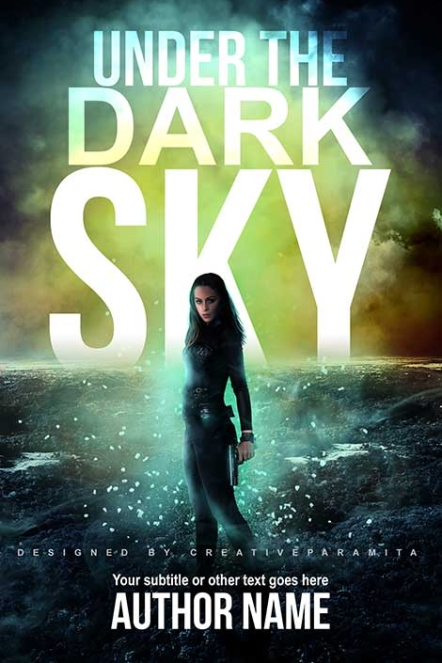YA action book cover design