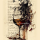 wine and text book cover design