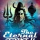 Premade book cover design for “The Eternal Truth” featuring a stylized depiction of Lord Shiva with a cosmic background, a trident (Trishul), and a Shiva Linga, symbolizing divinity, wisdom, and spirituality.