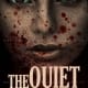 A dark and chilling book cover titled “The Quiet Murders” featuring a close-up of a woman’s face splattered with blood, her cold gaze and shadowed expression creating an eerie sense of suspense and danger.